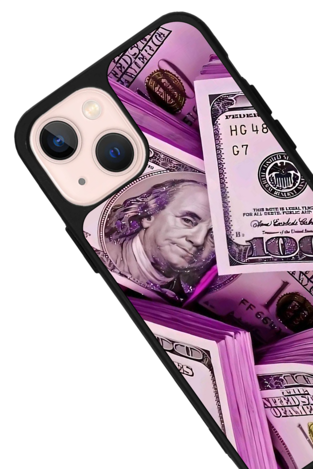 iPhone 13 Mini Uyumlu Money Para Tasarımlı Glossy Premium Kılıf