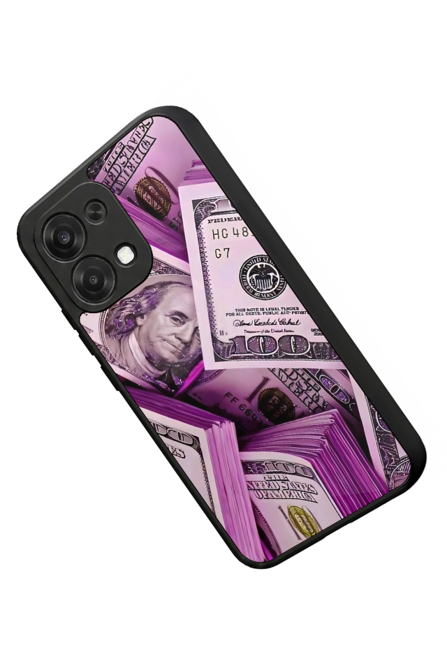 Oppo A6 Pro Uyumlu Money Para Tasarımlı Glossy Premium Kılıf