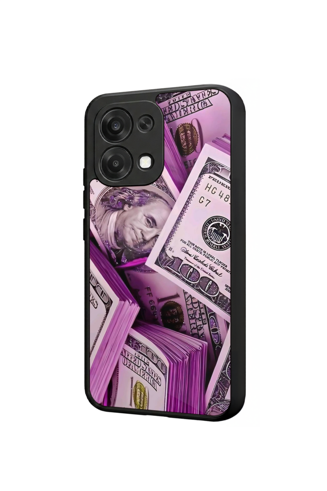 Oppo A6 Pro Uyumlu Money Para Tasarımlı Glossy Premium Kılıf