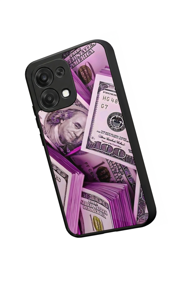 Oppo A6 Pro Uyumlu Money Para Tasarımlı Glossy Premium Kılıf