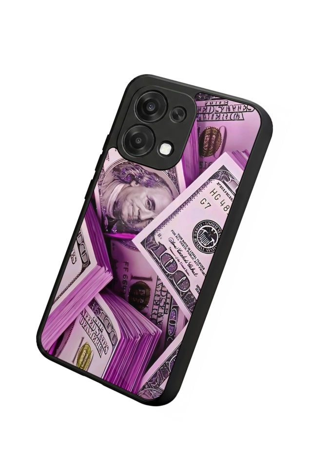 Oppo A6 Pro Uyumlu Money Para Tasarımlı Glossy Premium Kılıf