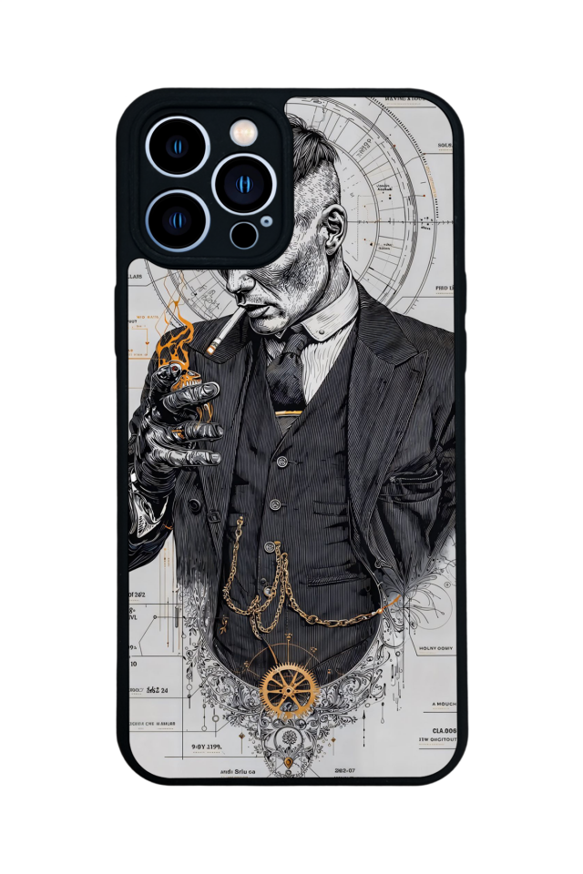 iPhone 13 Pro Max Uyumlu Peaky Blinders Tasarımlı Glossy Premium Kılıf