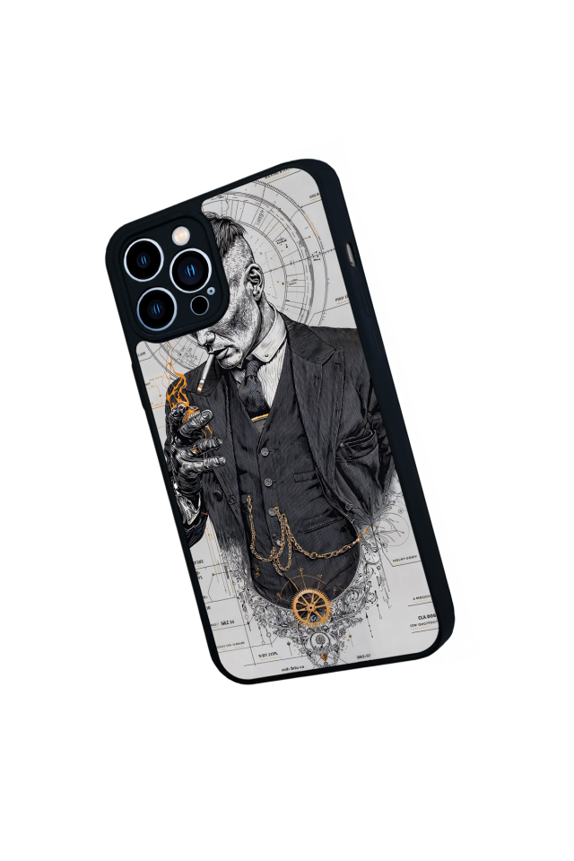 iPhone 13 Pro Max Uyumlu Peaky Blinders Tasarımlı Glossy Premium Kılıf