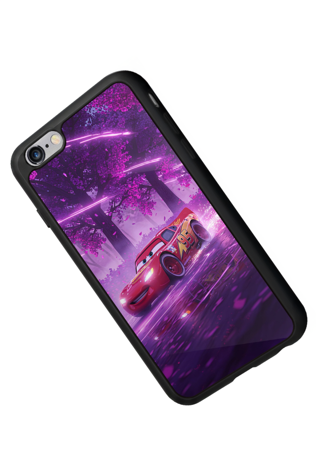 iPhone 6 Plus Uyumlu Şimsek McQueen Tasarımlı Glossy Premium Kılıf