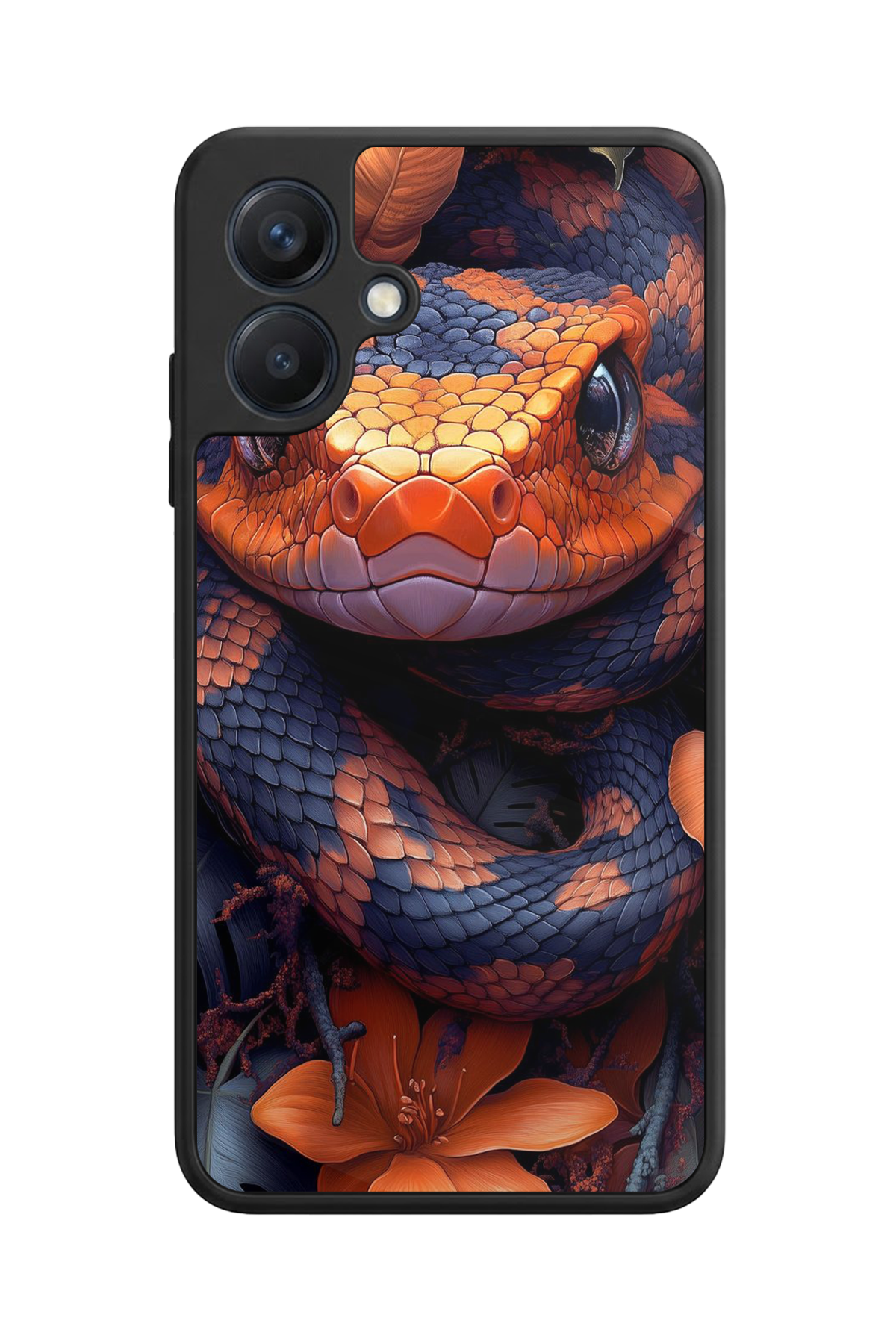 Samsung Galaxy A07 Uyumlu Yılan Tasarımlı Glossy Premium Kılıf