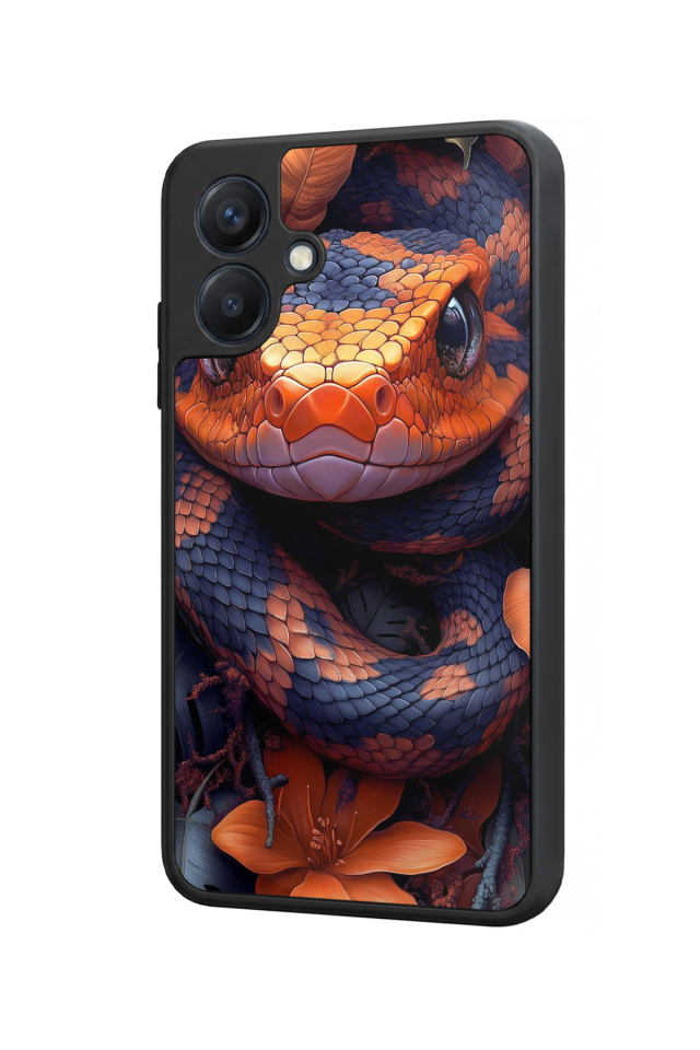 Samsung Galaxy A07 Uyumlu Yılan Tasarımlı Glossy Premium Kılıf