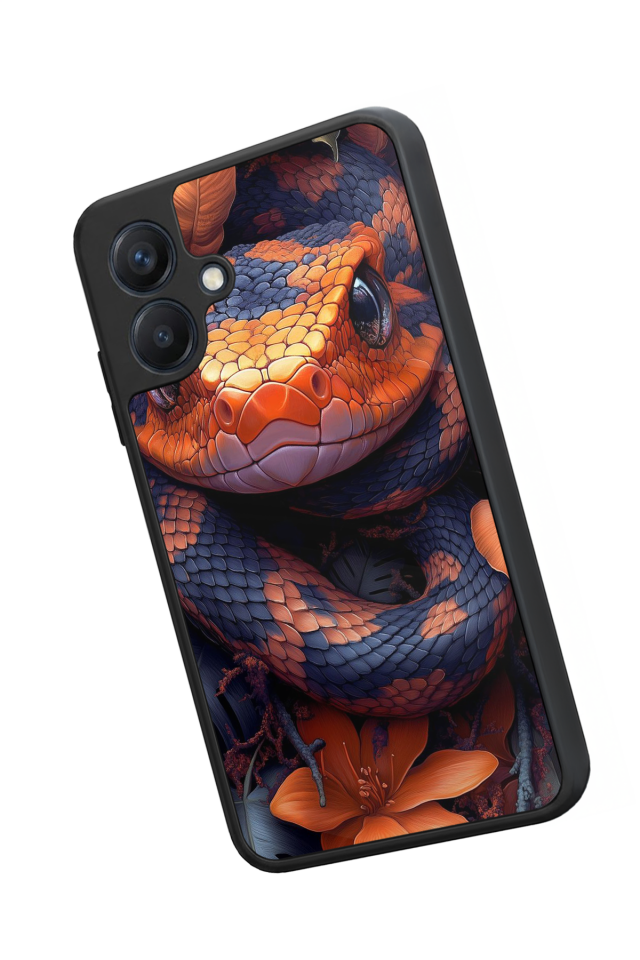 Samsung Galaxy A07 Uyumlu Yılan Tasarımlı Glossy Premium Kılıf