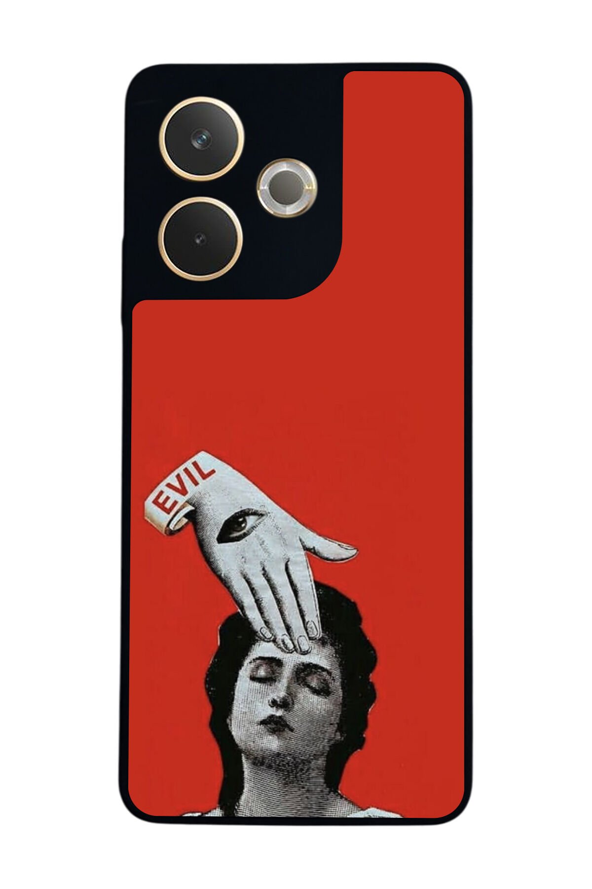 Oppo A5 Pro Uyumlu Kirmizi Tasarımlı Glossy Premium Kılıf