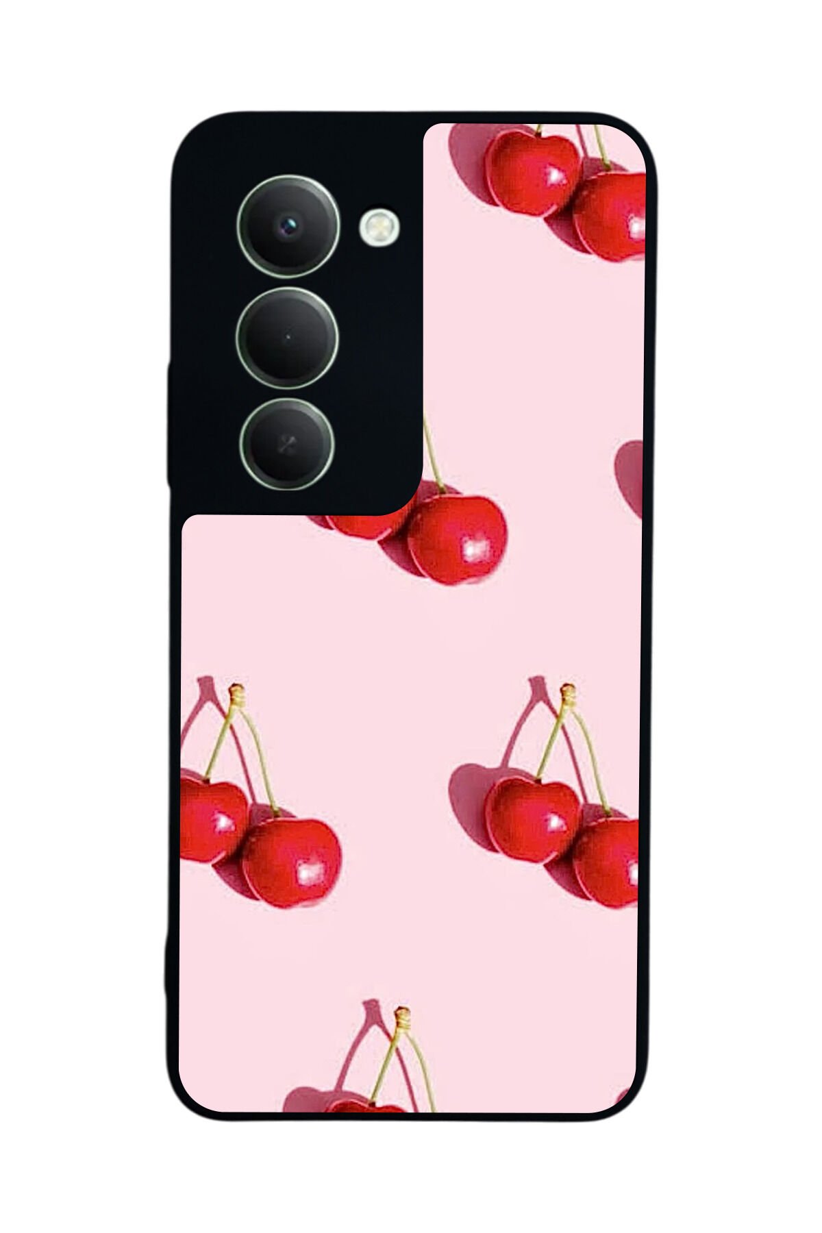 Xiaomi Redmi 15 5G Uyumlu Kiraz Tasarımlı Glossy Premium Kılıf