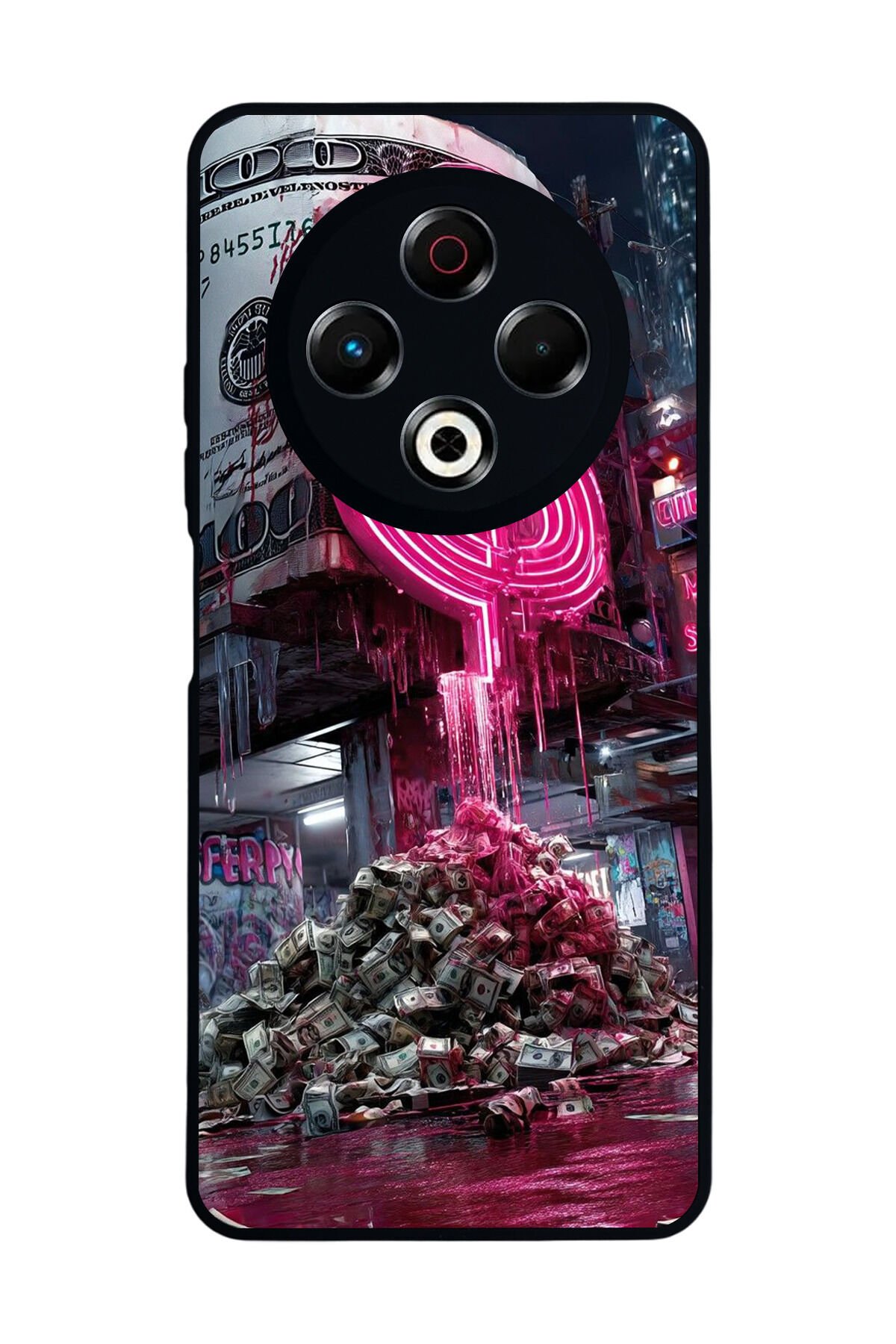 Tecno Spark 30 Uyumlu Para Tasarımlı Glossy Premium Kılıf