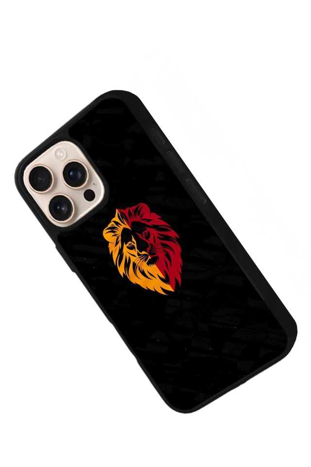 iPhone 15 Pro Max Uyumlu Aslan Tasarımlı Glossy Premium Kılıf