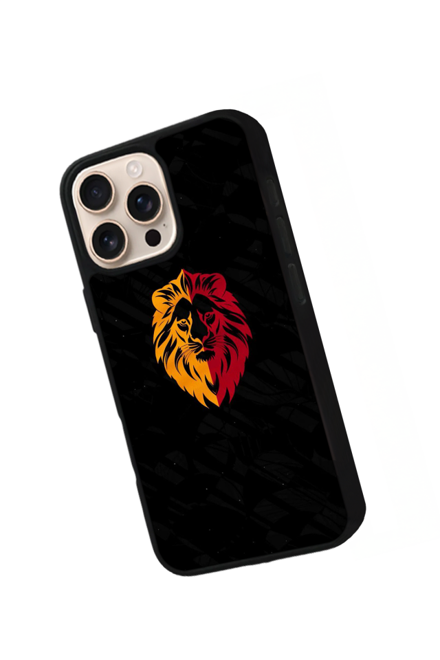 iPhone 15 Pro Max Uyumlu Aslan Tasarımlı Glossy Premium Kılıf