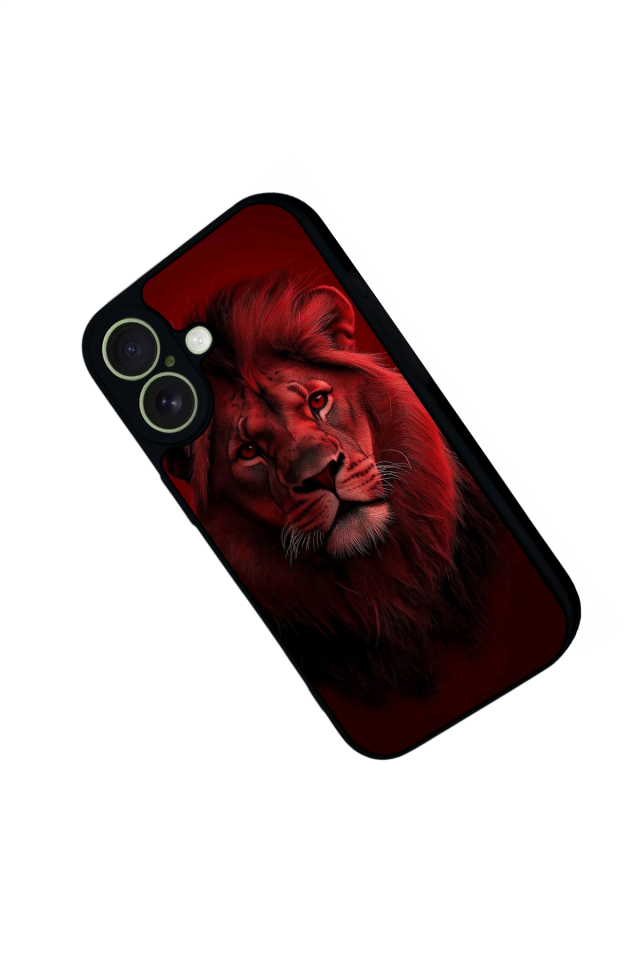 iPhone 17 Uyumlu Aslan Tasarımlı Glossy Premium Kılıf