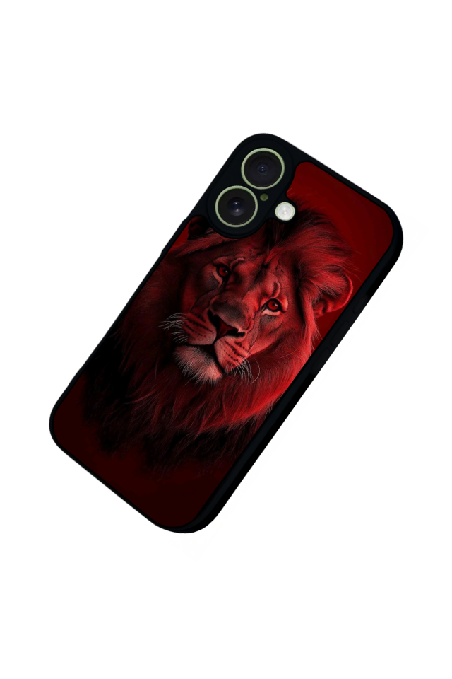 iPhone 17 Uyumlu Aslan Tasarımlı Glossy Premium Kılıf