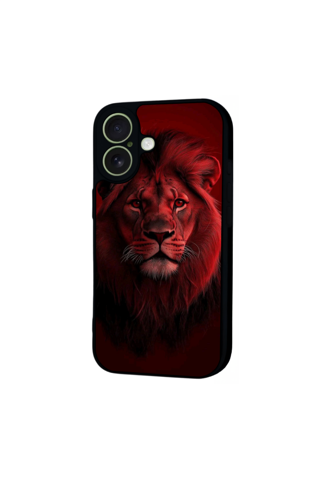 iPhone 17 Uyumlu Aslan Tasarımlı Glossy Premium Kılıf