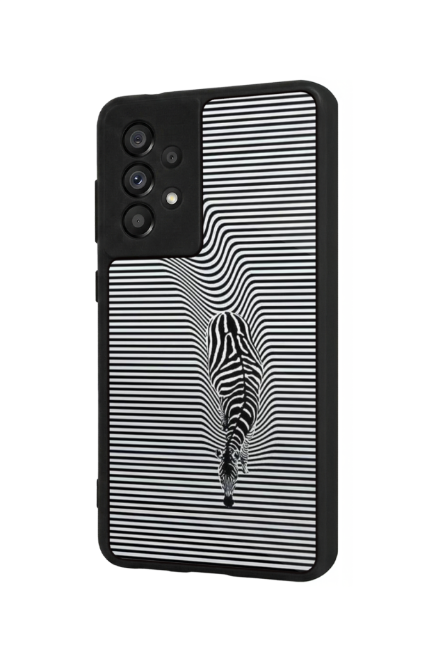 Samsung Galaxy A73 Uyumlu Çizgi Sanatı Tasarımlı Glossy Premium Kılıf