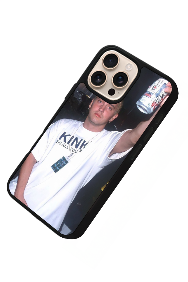 iPhone 16 Pro Uyumlu Eminem Tasarımlı Glossy Premium Kılıf