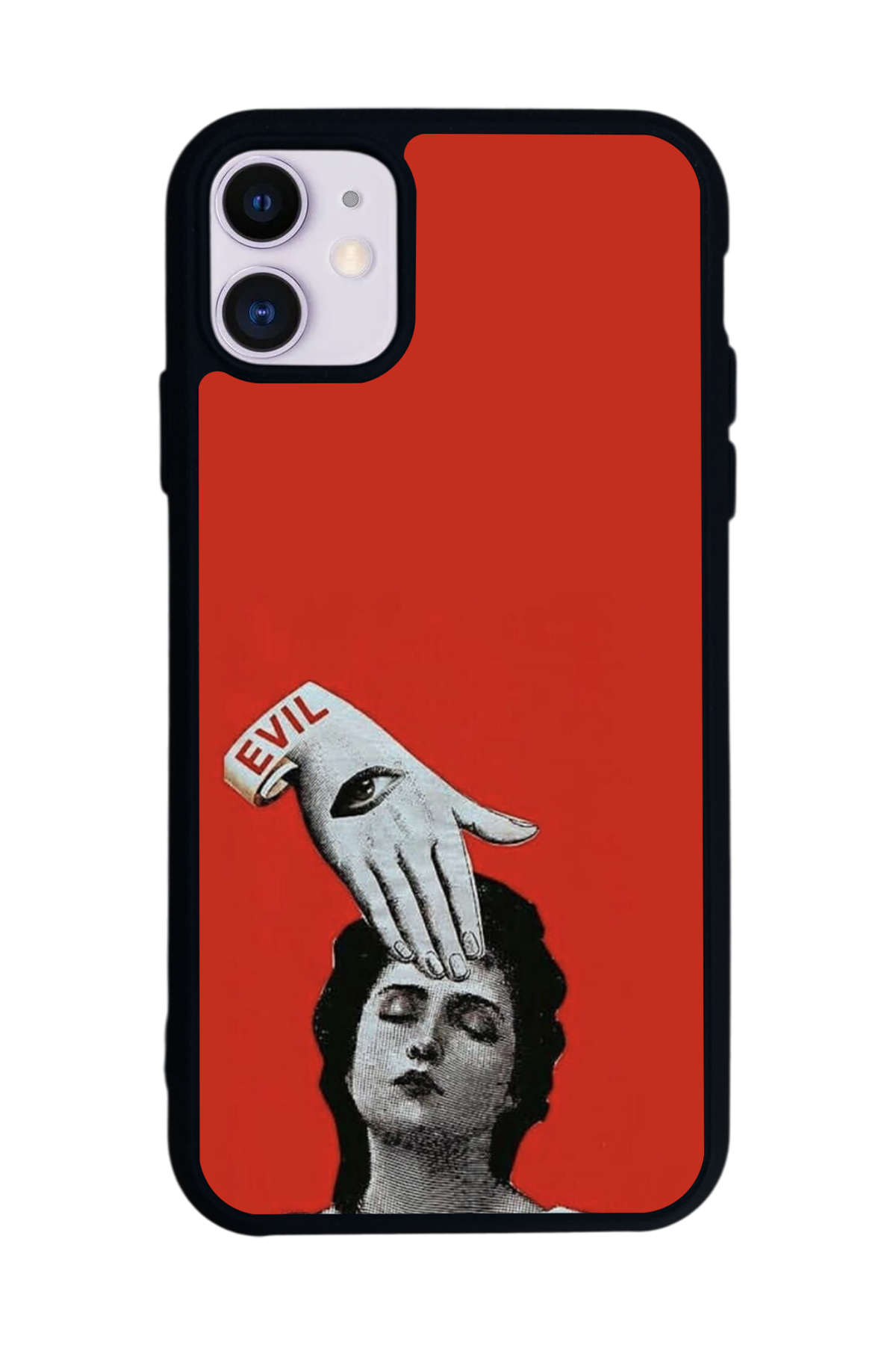 iPhone 11 Uyumlu Kirmizi Tasarımlı Glossy Premium Kılıf