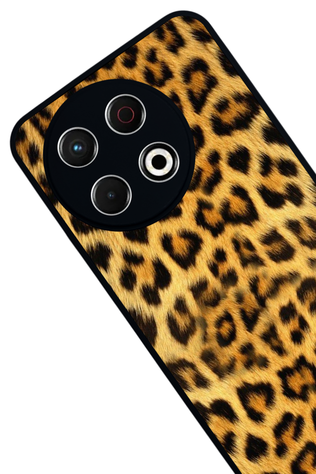 Tecno Spark 30 Pro Uyumlu Leopar Tasarımlı Glossy Premium Kılıf