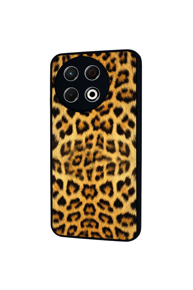 Tecno Spark 30 Pro Uyumlu Leopar Tasarımlı Glossy Premium Kılıf