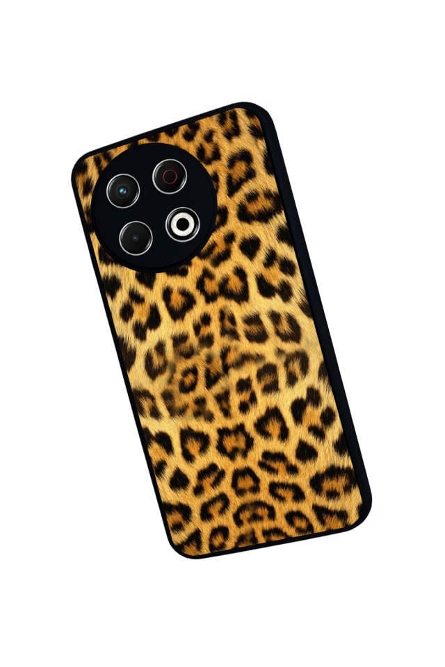 Tecno Spark 30 Pro Uyumlu Leopar Tasarımlı Glossy Premium Kılıf