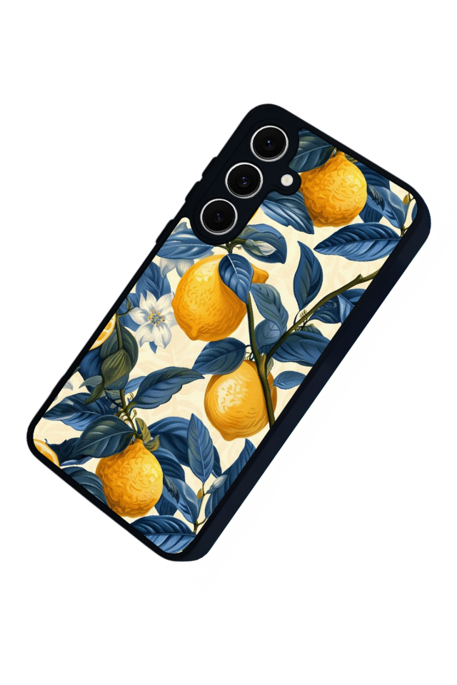 Samsung Galaxy S24 FE Uyumlu Limon Tasarımlı Glossy Premium Kılıf