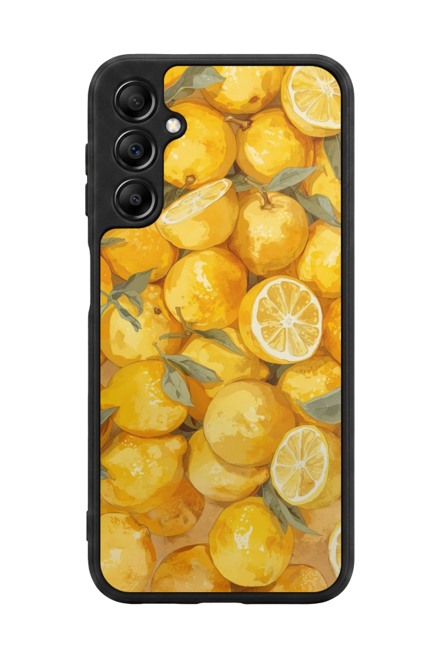 Samsung Galaxy A14 Uyumlu Limon Tasarımlı Glossy Premium Kılıf