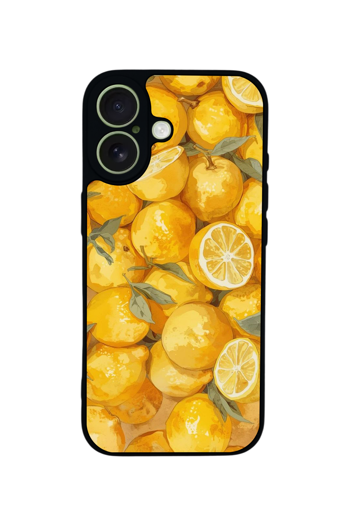 iPhone 17 Uyumlu Limon Tasarımlı Glossy Premium Kılıf