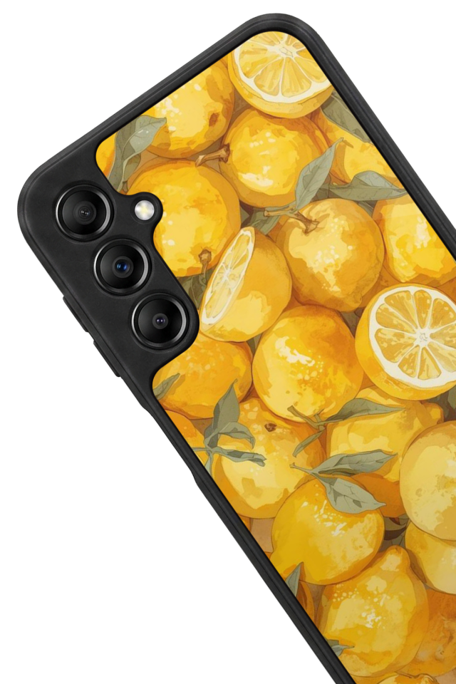 Samsung Galaxy A14 Uyumlu Limon Tasarımlı Glossy Premium Kılıf