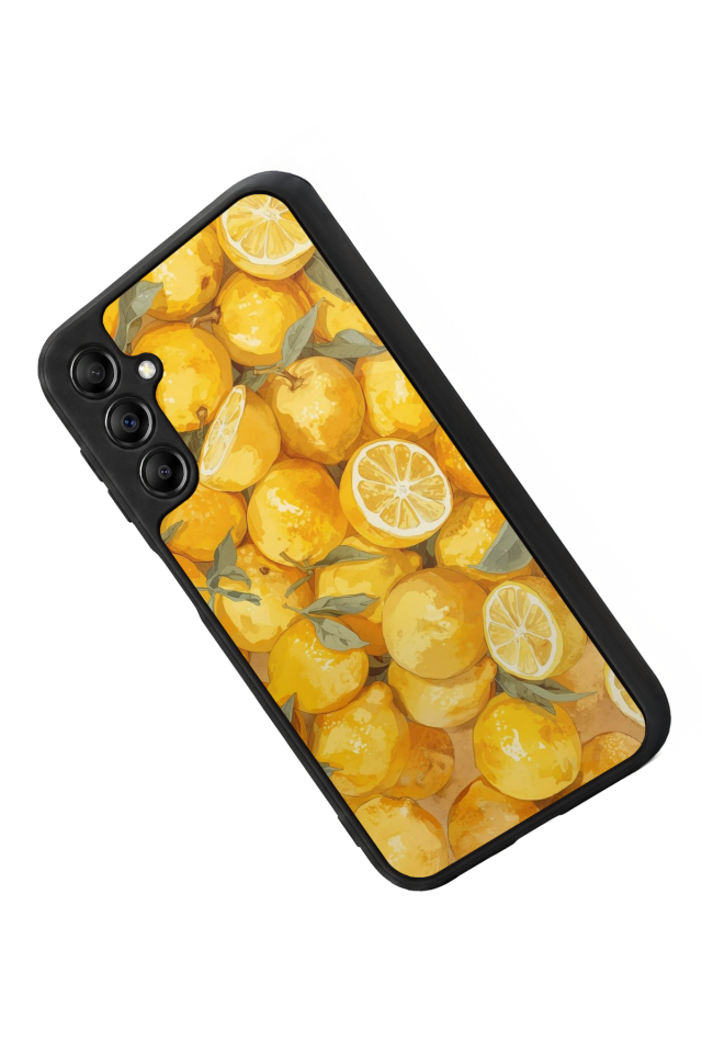 Samsung Galaxy A14 Uyumlu Limon Tasarımlı Glossy Premium Kılıf