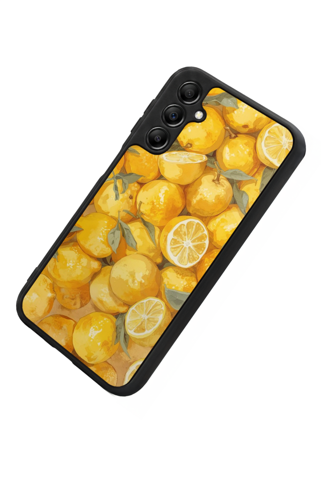 Samsung Galaxy A14 Uyumlu Limon Tasarımlı Glossy Premium Kılıf