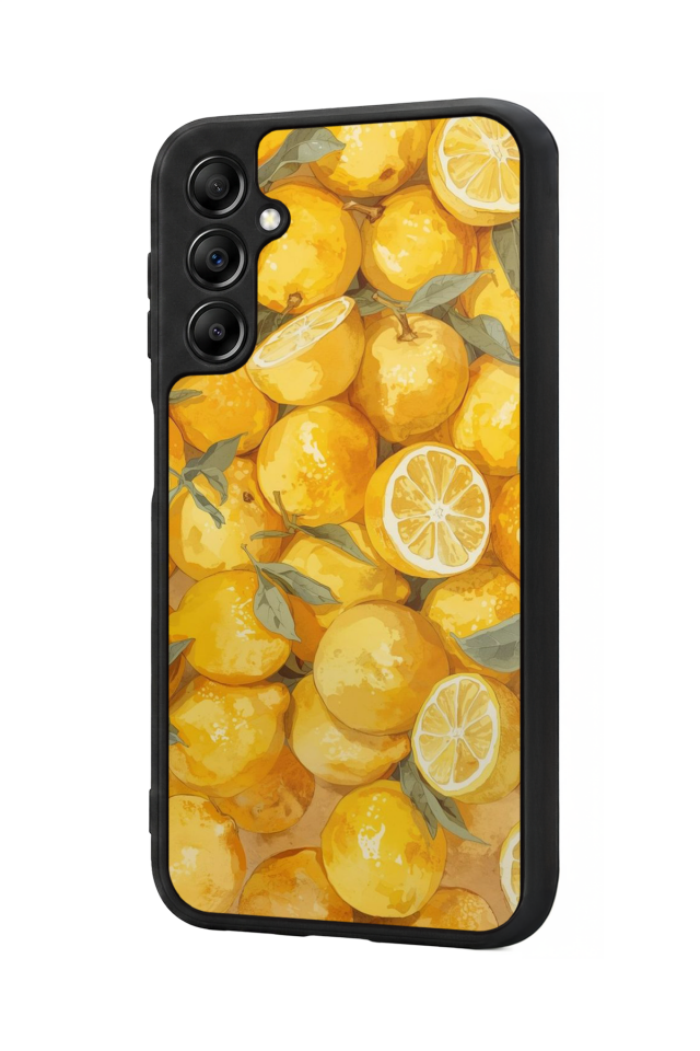 Samsung Galaxy A14 Uyumlu Limon Tasarımlı Glossy Premium Kılıf