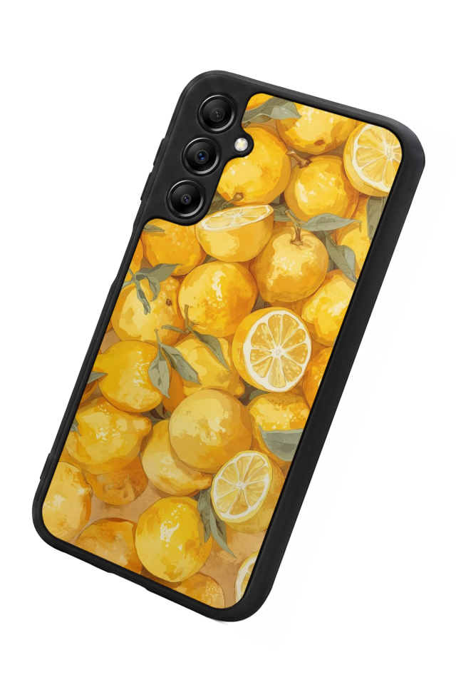 Samsung Galaxy A14 Uyumlu Limon Tasarımlı Glossy Premium Kılıf