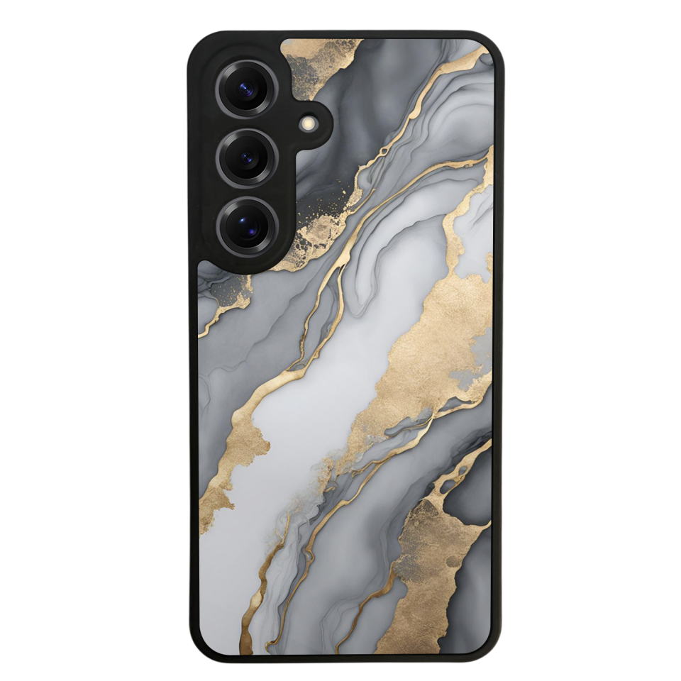 Samsung Galaxy S25 Uyumlu Mermer Marble Tasarımlı Glossy Premium Kılıf