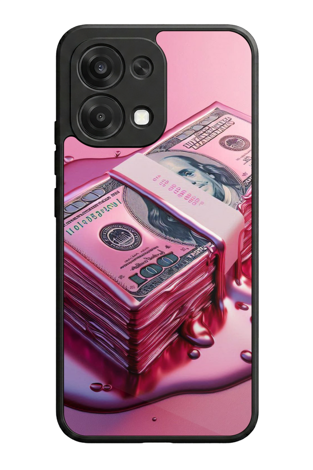 Oppo A6 Pro Uyumlu Money Para Tasarımlı Glossy Premium Kılıf
