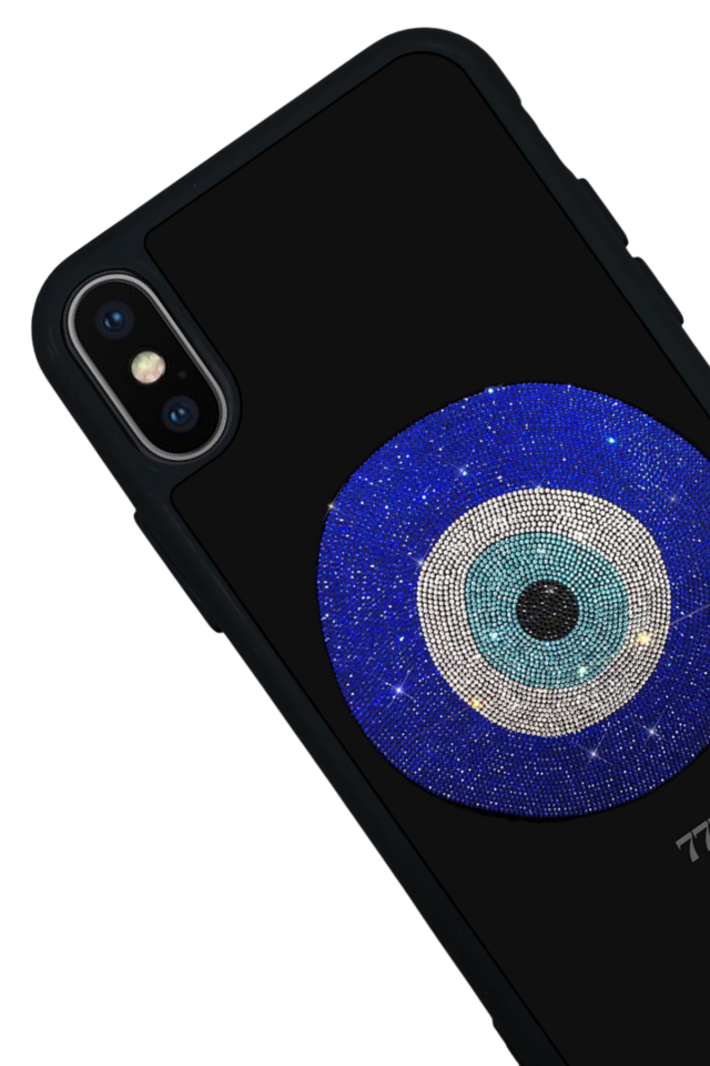 iPhone XS Max Uyumlu Nazar Tasarımlı Glossy Premium Kılıf
