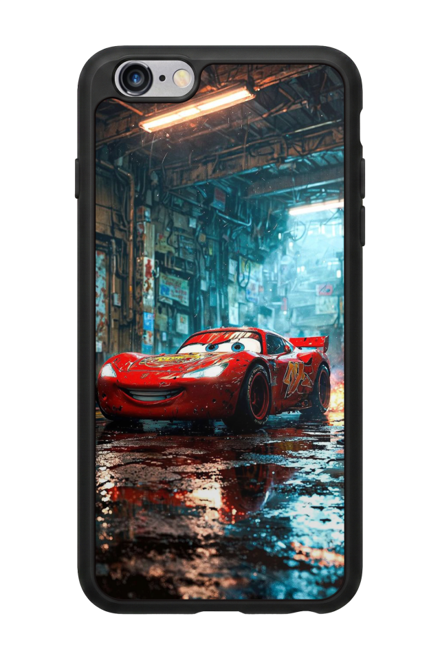 iPhone 6 Plus Uyumlu Şimsek McQueen Tasarımlı Glossy Premium Kılıf
