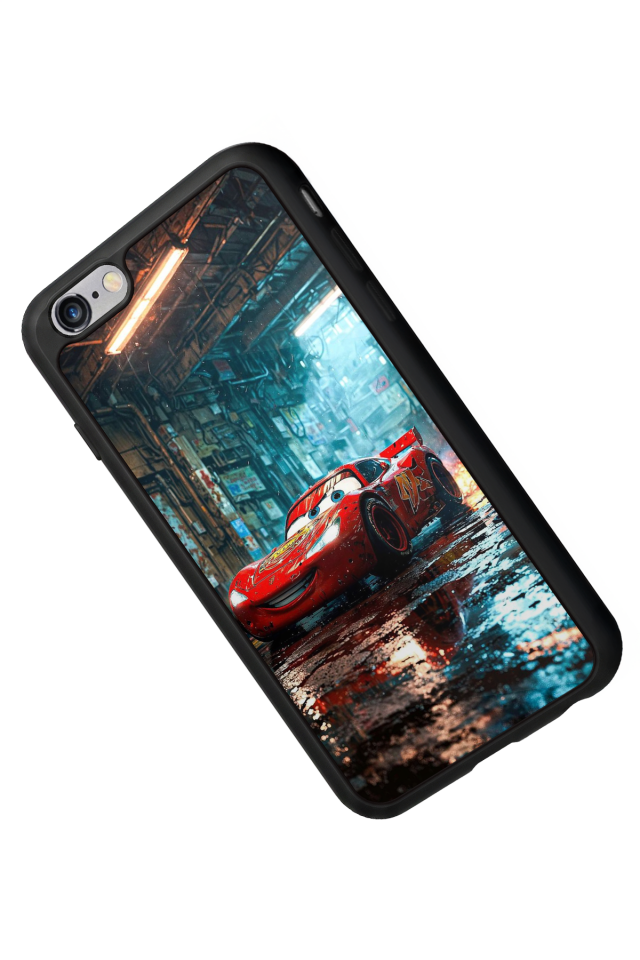 iPhone 6 Plus Uyumlu Şimsek McQueen Tasarımlı Glossy Premium Kılıf