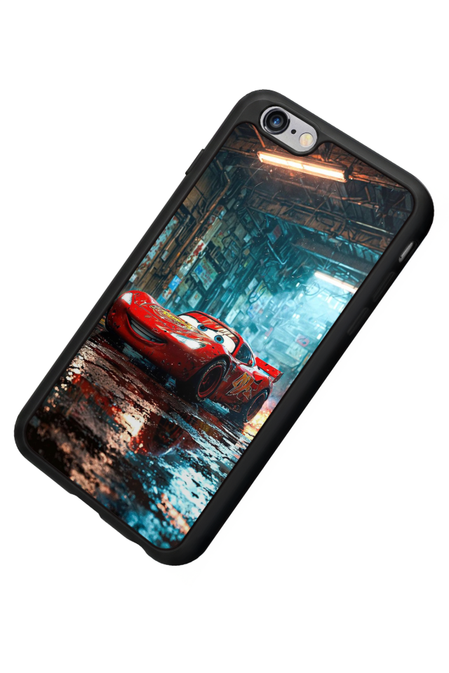 iPhone 6 Plus Uyumlu Şimsek McQueen Tasarımlı Glossy Premium Kılıf