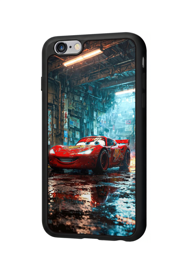 iPhone 6 Plus Uyumlu Şimsek McQueen Tasarımlı Glossy Premium Kılıf