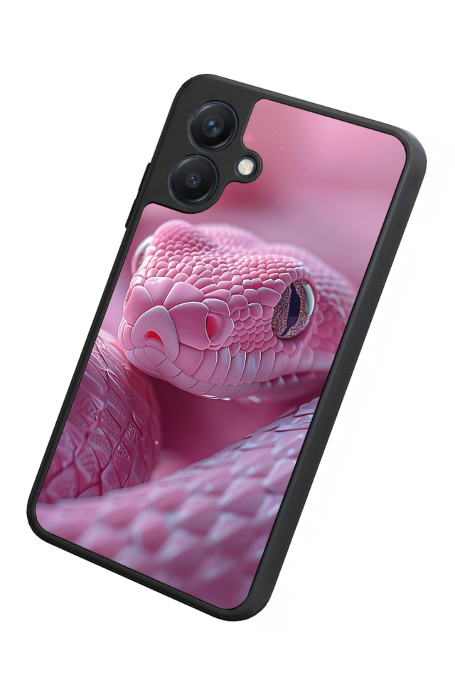 Samsung Galaxy A07 Uyumlu Yılan Tasarımlı Glossy Premium Kılıf