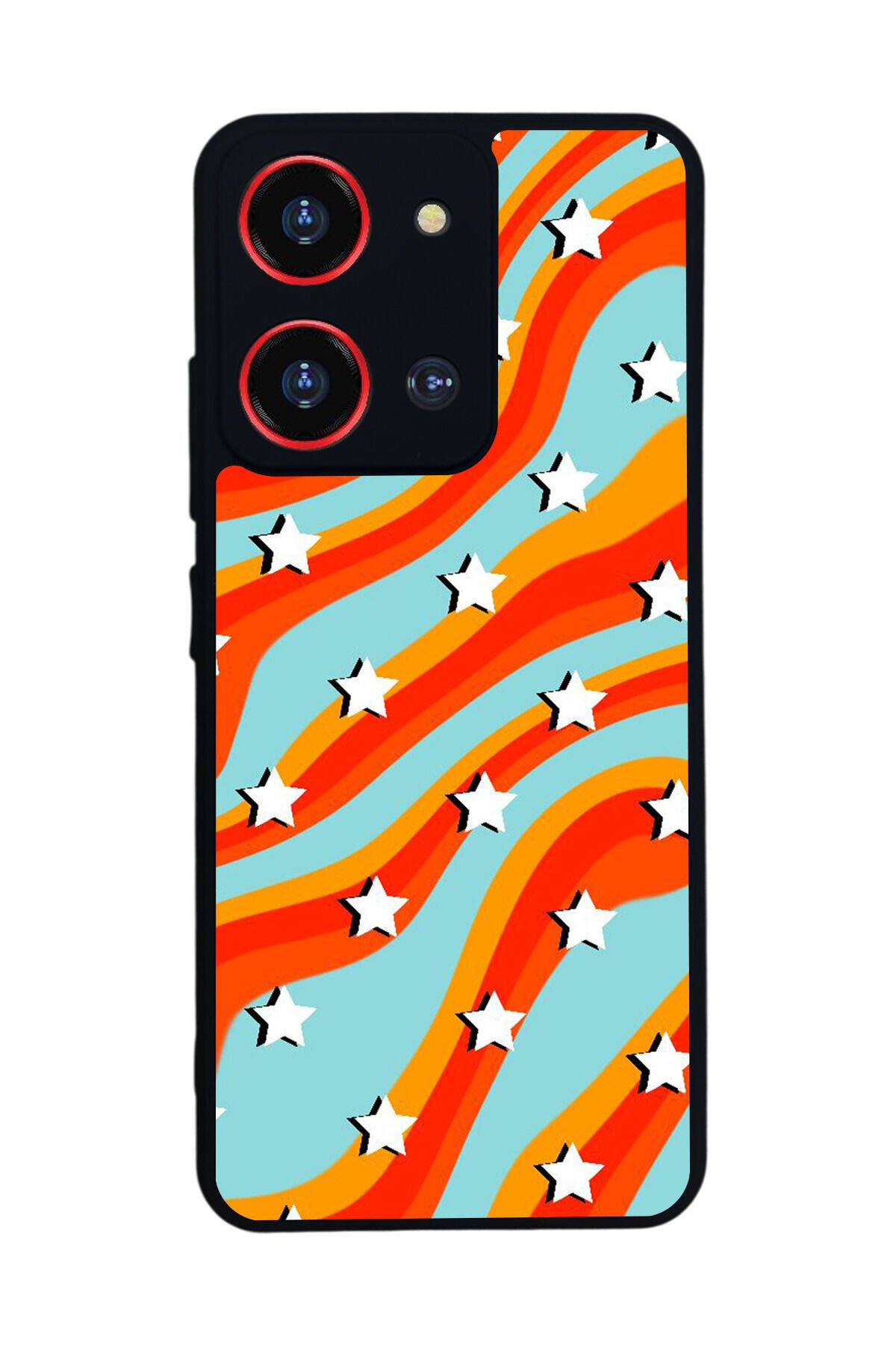 Reeder S19 Max Pro S 108MP Uyumlu Retro Yildizlar Tasarımlı Glossy Premium Kılıf
