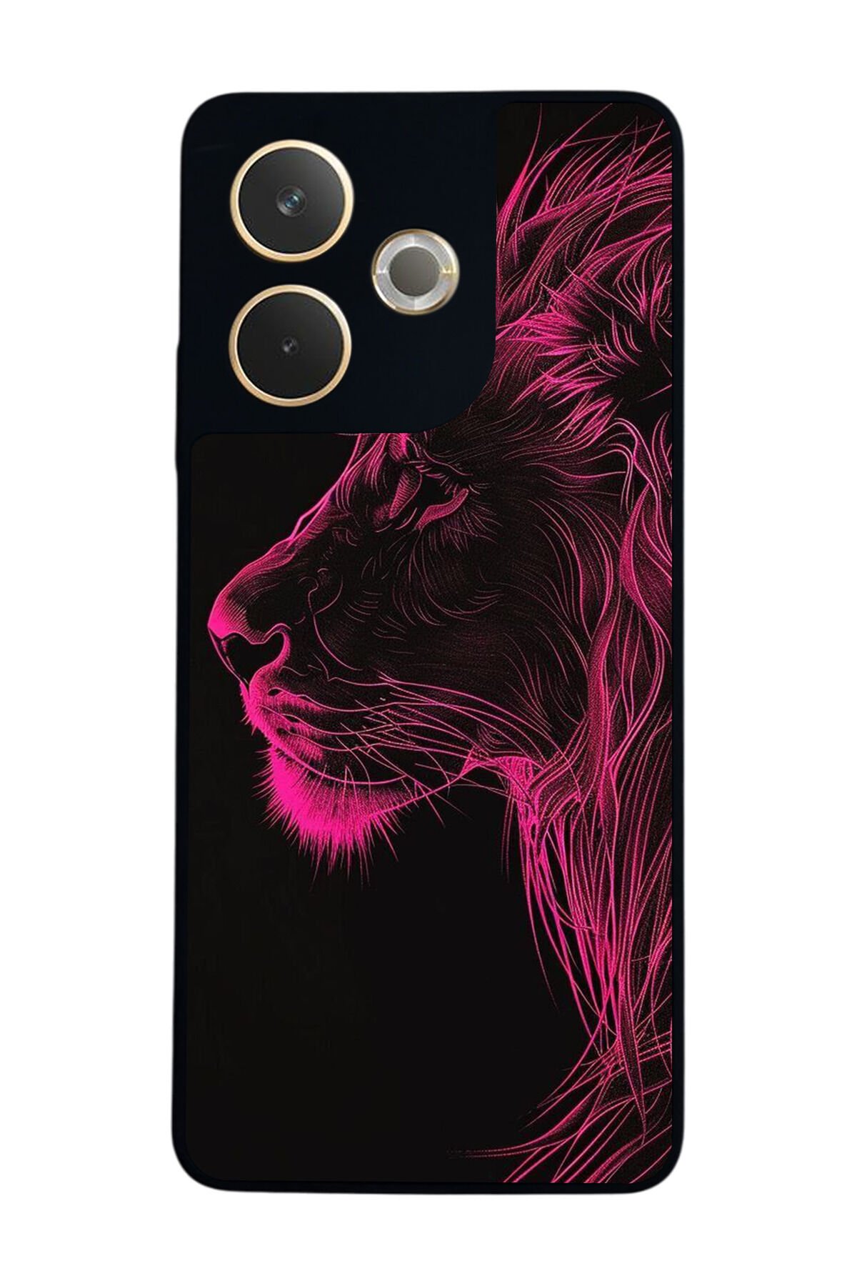 Oppo A5 Pro Uyumlu Aslan Tasarımlı Glossy Premium Kılıf