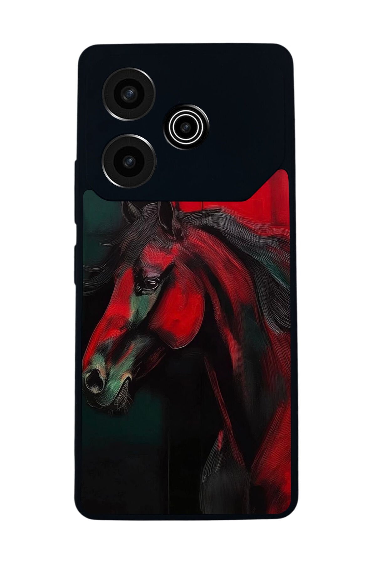 Tecno Pova 6 Uyumlu At Horse Tasarımlı Glossy Premium Kılıf