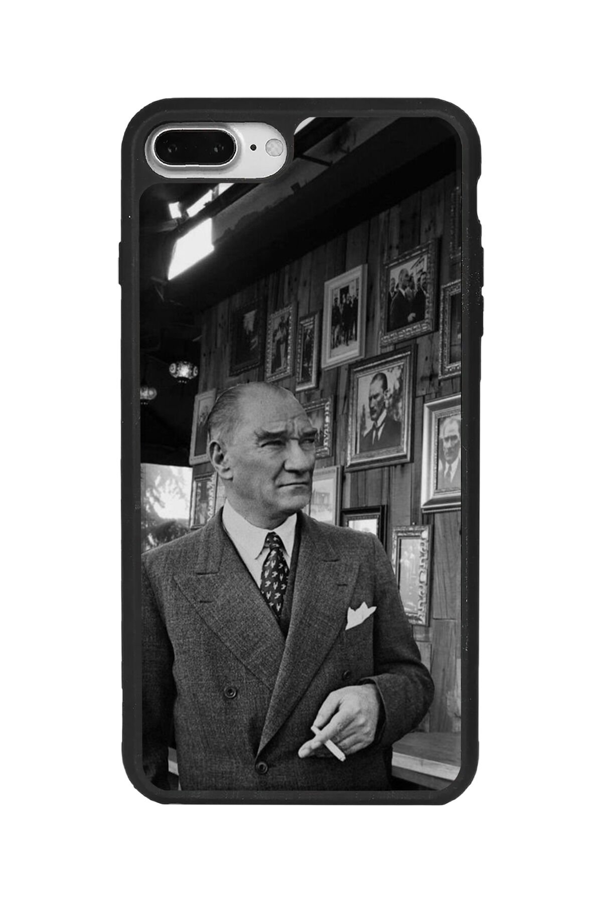 Apple iPhone 7 Plus Siyah Silikon Kılıf Çiziklere ve Darbelere Karşı Koruma