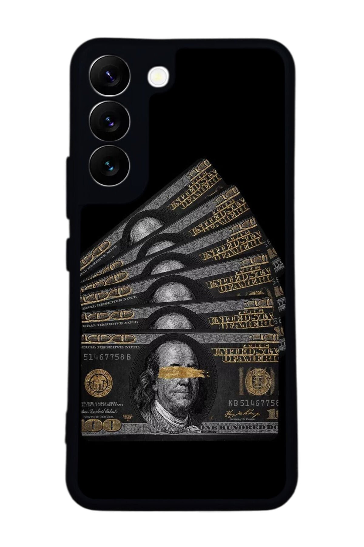 Samsung Galaxy S22 Uyumlu Para Tasarımlı Glossy Premium Kılıf