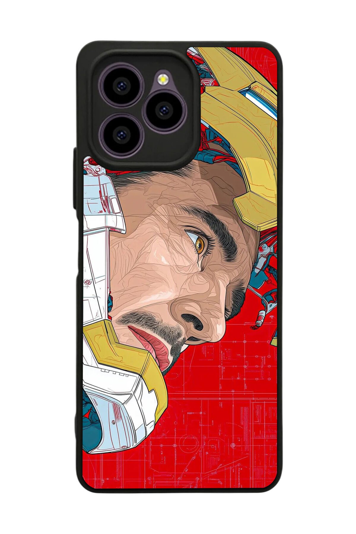 Omix X6 Uyumlu Iron Man ( Demir Adam ) Tasarımlı Glossy Premium Kılıf