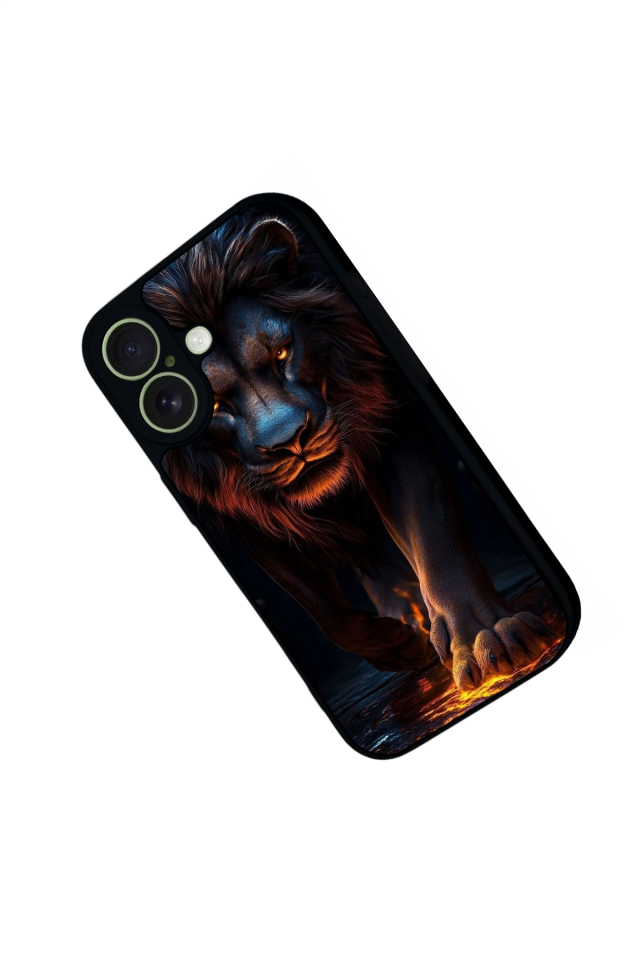 iPhone 17 Uyumlu Aslan Tasarımlı Glossy Premium Kılıf