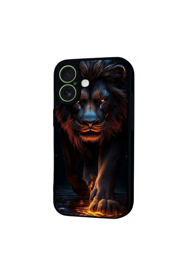iPhone 17 Uyumlu Aslan Tasarımlı Glossy Premium Kılıf