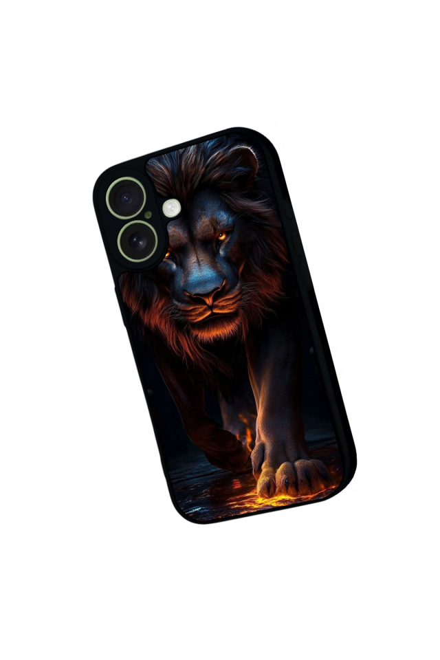 iPhone 17 Uyumlu Aslan Tasarımlı Glossy Premium Kılıf